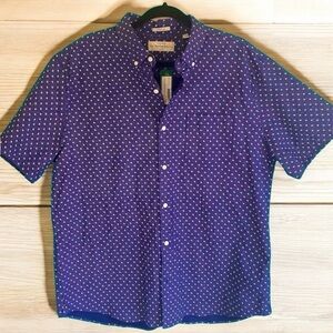Hawker Rye-NWT size XL Modern short sleeve navy oxford. Cotton. New with tags!!!